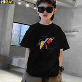 Classic Cool CK Black Oversized Tees for Kids